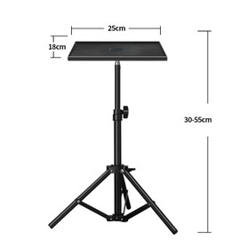 JFOLKS Video Experience Anywhere! Lightweight and Foldable, Versatile Projector Stand, Projector Stand, Tripod, Height Adjustable, Anti-Slip, Convenient Storage, Aluminum, Compact, Office, Indoor,