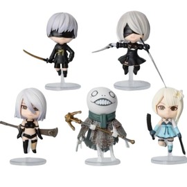 Yorha No.2B‌, No.9S Figures, Sitting 5pieces Action Figure 10cm/3.9inch PVC Character Cosplay Model Collectible Handicrafts Gift