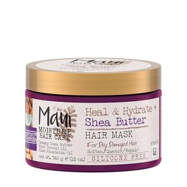 Maui Moisture, Heal & Hydrate + Shea Butter, Tratamiento Capilar, Mascarilla, Hidrata y Repara Cabello Dañado y Maltratado, Sin Parabenos, Manteca de 