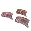 Pack of 6 Cute Fun Assorted Translucent Brown Shades Wood