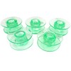 5 green bobbins for Husqvarna Viking Group 5, 6, 7 (Designer I,
