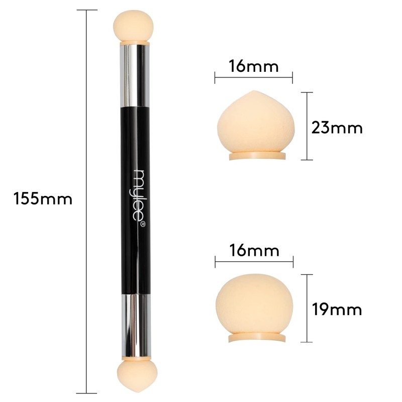 Mylee Dual Ended Sponge Applicator Pen - Portable Dimensions -