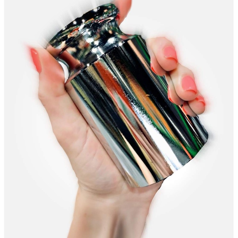 True 5kg 5000g OIML Class M2 Precision Calibration Weight Chrome