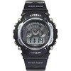 CYBEAT SCY07-BK 5ATM Waterproof EL Backlight Digital Watch Popular Unisex Wrist Watch Black, Belt Type:
