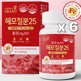 Living Factory H Partner Hemo iron non-heme iron 90 tablets, 6 units / 헤모 철분 비헴철 90정, 6개