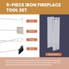 Lavish Home 5-Piece Fireplace Tools Set - Fire Tools for