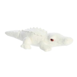 Aurora® Adorable Mini Flopsie™ Albino Alligator Stuffed Animal - Playful Ease - Timeless Companions - White 8 Inches