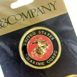 K & Co US Marine Corp Medallion Die-Cast Medal Charms Scrapbooking and Crafts