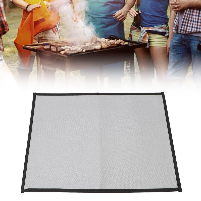 Fireproof Mat, Rectangle Under Grill Mat for Outdoor Grill Deck