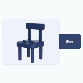 Mobile Phone Holder, Small Chair, Tabletop, Cute, Portable, Lazy Support Frame, Office Small Stool, Creative Ornaments, Gifts (Blue)