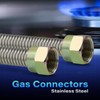 Flextron FTGC-SS14-36 36" Gas Line Connector with 3/8" Outer Diameter