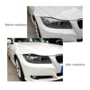 2PCs Front Headlight Eyebrow Cover Car Exterior Trim Replacement for