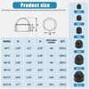 Pack of 160 Screws and Nuts Covers Screw Caps, M4