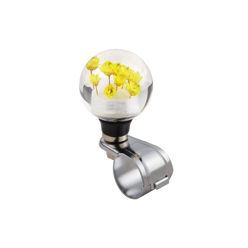 Flower Steering Wheel Booster,Universal Spinner Grip Knobs, Car Power Handle
