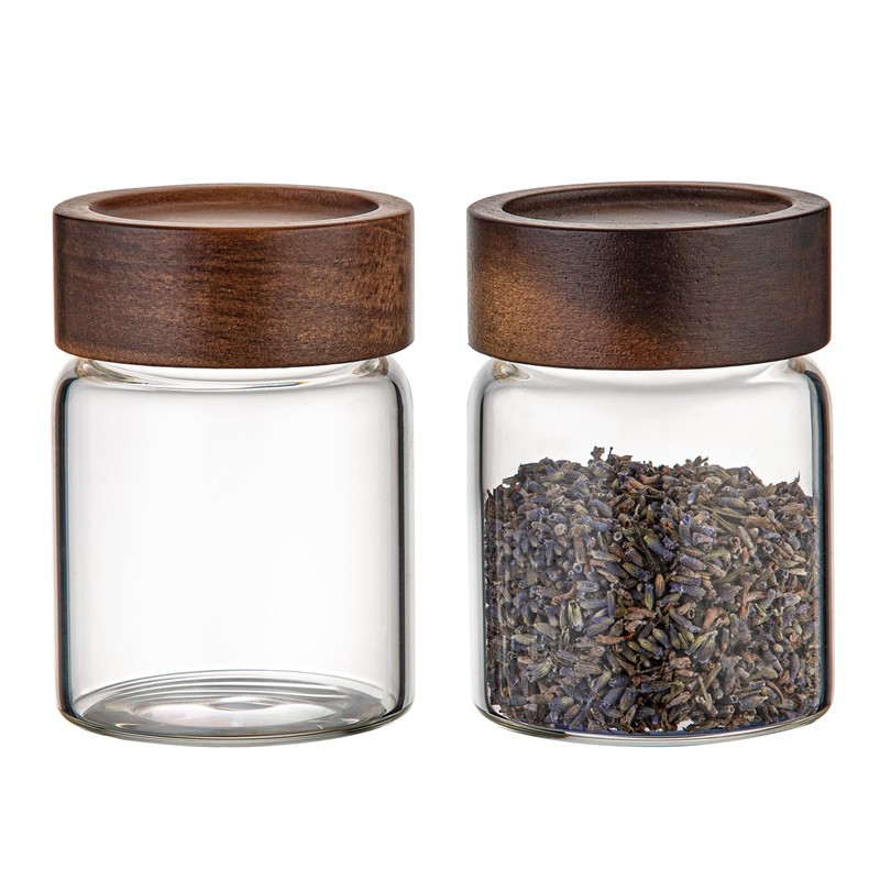 Patoper Glass Spice jars Glass Jars with Screw Lid 5