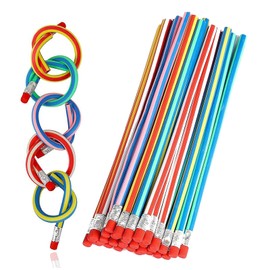 SSHUIKKAI Pack of 25 Bending Pencils, Children's Birthday Party Bags, Children's Birthday Party Favours, Bending Pencils, for School, Party, Prizes, Christmas Gift, Meetings