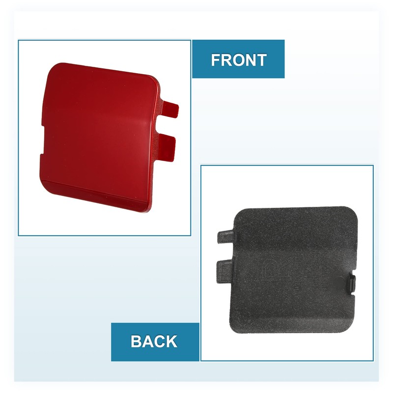 X AUTOHAUX Car Right Side Rear Bumper Tow Hook Cover