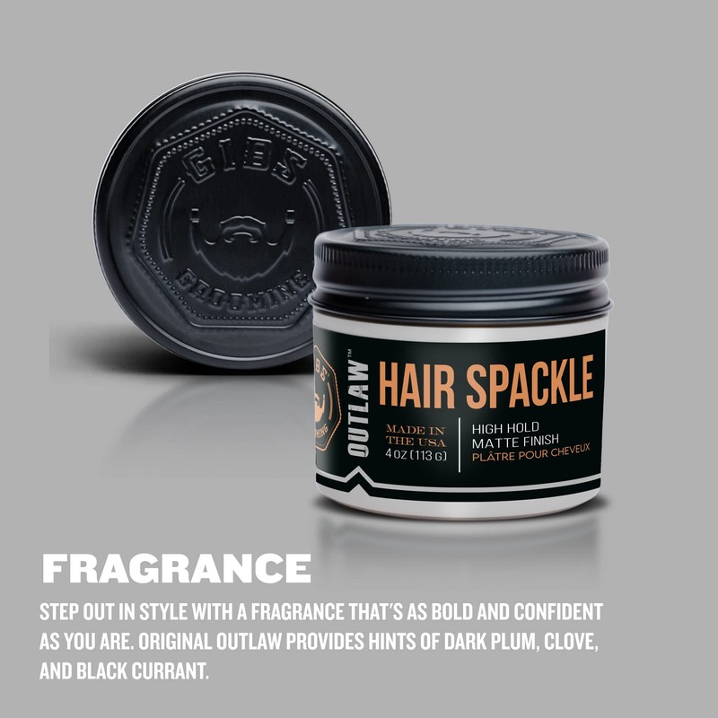 GIBS Outlaw Hair Spackle - High Hold - Matte Finish