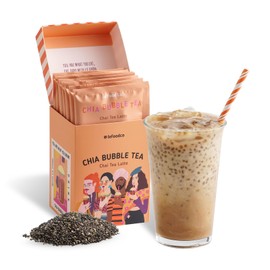Le Food Got Chia! Superfood Latte – Golden Chai Glow | Spiced Chai Latte with Chia Seeds | Clean Label | Warm, Bold, and Superfood-Infused | Boba Alternative