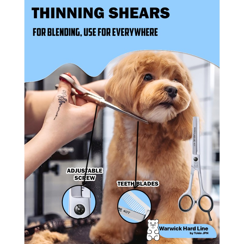 Professional Dog Grooming Scissors Set Pet Grooming Scissors kit for