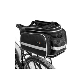 Disconano Waterproof Multi Function Excursion Cycling Bicycle Bike Rear Seat Trunk Bag Carrying Luggage Package Rack Pannier with Rainproof Cover (Black)