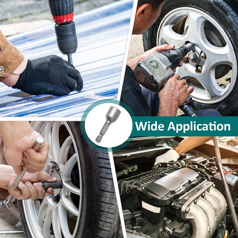 PHITUODA 1/4 Hex Magnetic Nut Driver Drill Bit 11mm Socket