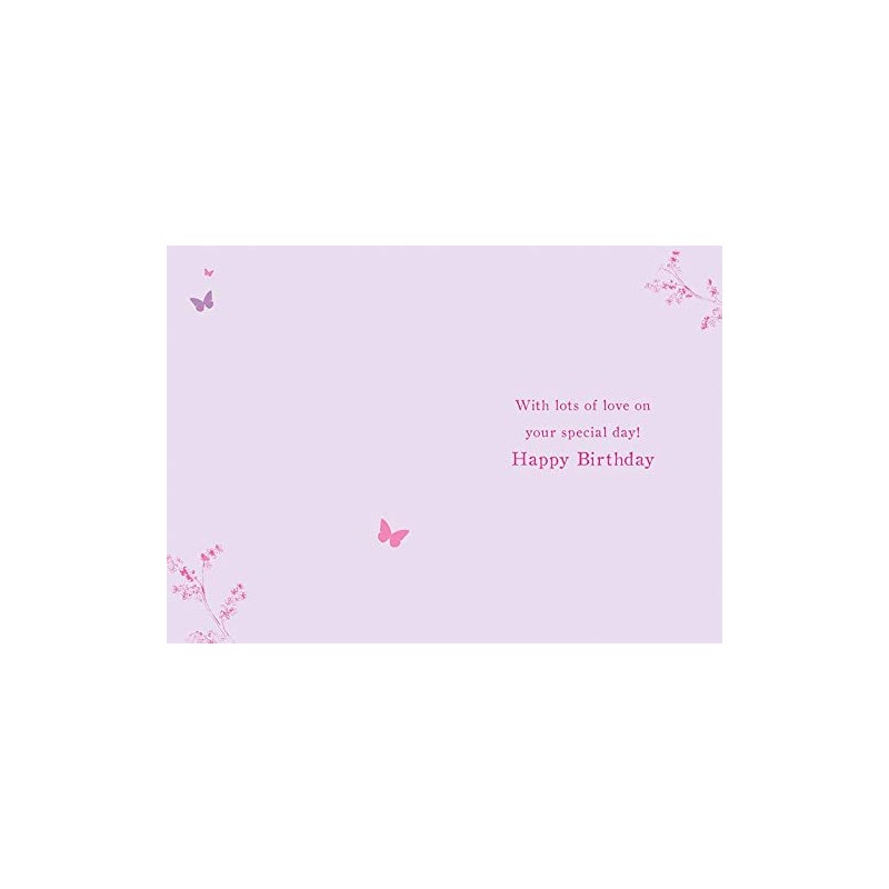 Piccadilly Greetings Traditional Birthday Card Nana,Pink - 7 x 5
