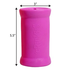 Ruff Dawg Crinkit - Throw and Retrieve Water Bottle Dog Toy, Solid Rubber, Includes Water Bottle, Floats, Recyclable, Made in The USA, 5.5in, up to 40 lbs Dogs