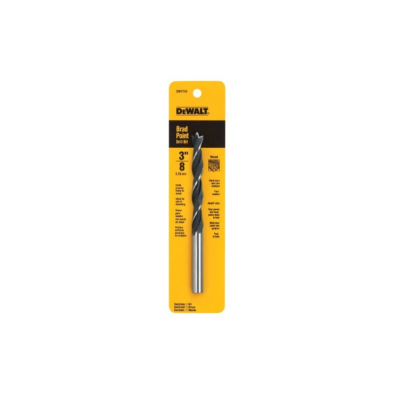 DEWALT DW1710 3/8-Inch Brad Point Bit