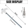 8Pack Tent Stakes-8” Drill in Heavy Duty Ground Pegs Screw