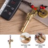 KOMBIUDA Elegant Keychain Pendant Whistle Brass Outdoor Survival Tool Dragon