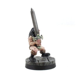 War World Gaming Barbar Hero Miniature Figure for 28 mm Fantasy Wargaming or Tabletop Role Play