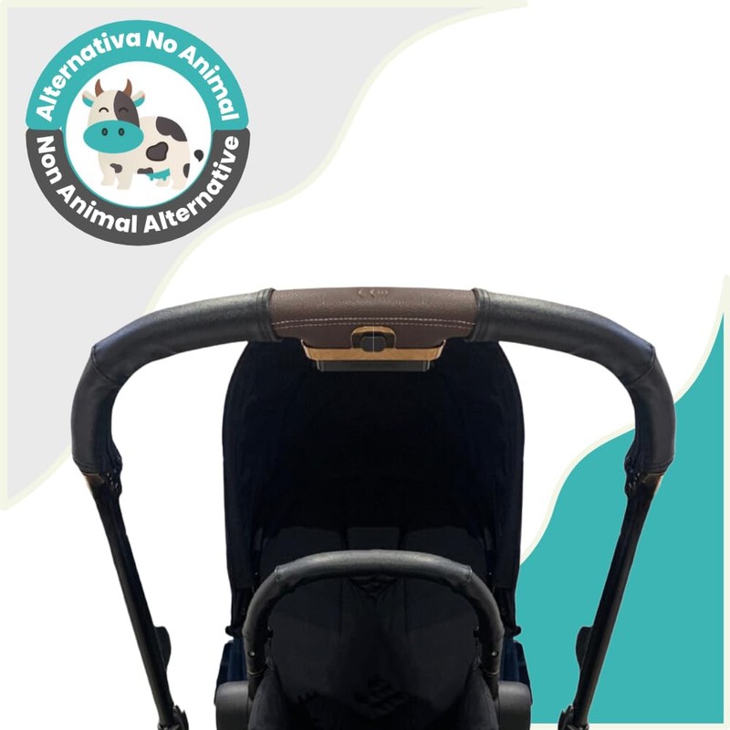 PROTEC TIF Cybex Priam Faux Leather Handlebar and Grip Set