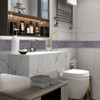 STAMINATE 32.8Ft Gray Wood Grain PVC Wallpaper Border, Removable Waterproof