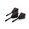 CUESOUL ROST Integrated Dart Shaft and Flights Medium,Black Diamond Shape,Set