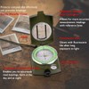 AIMALL Military Lensatic Compass High Precision Metal Outdoor Navigation Tool