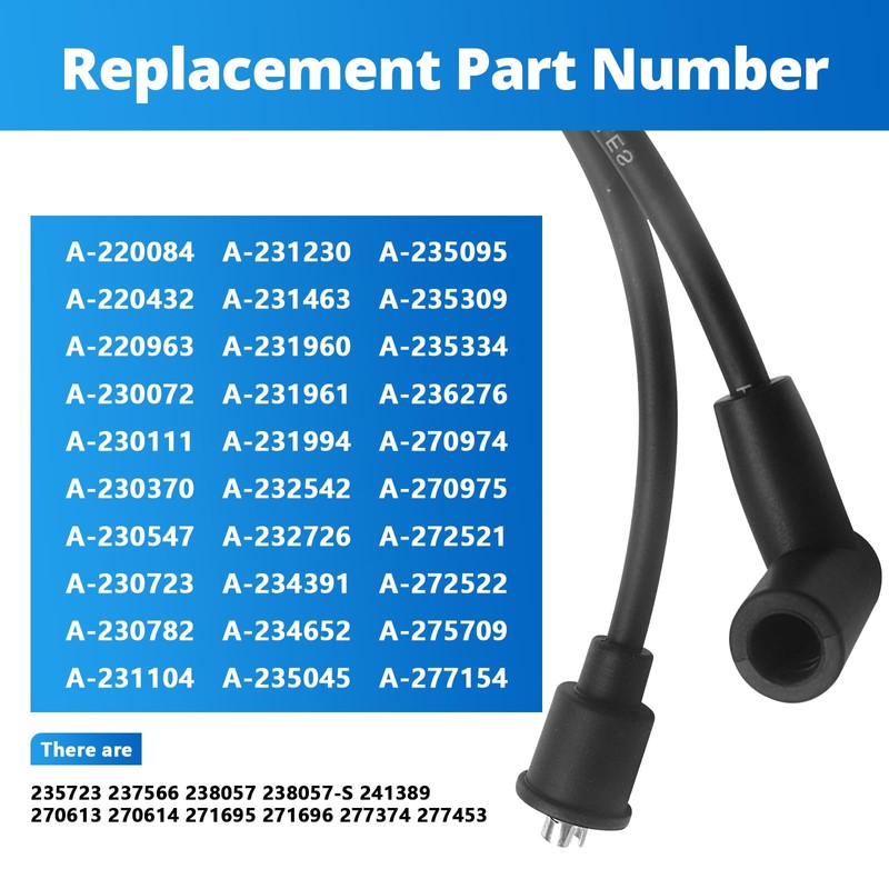Ignition Coil Wire Replacement for KohlerK91 K141 K161 K181 K241