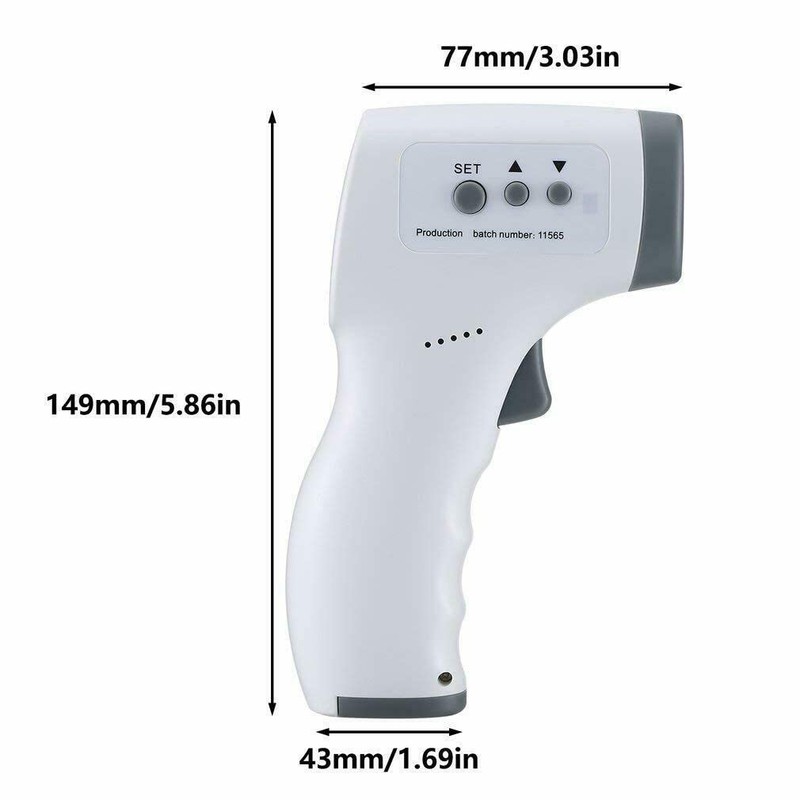 Thermometer for Adults, No Touch Forehead Digital Thermometer, Infrared Thermometer