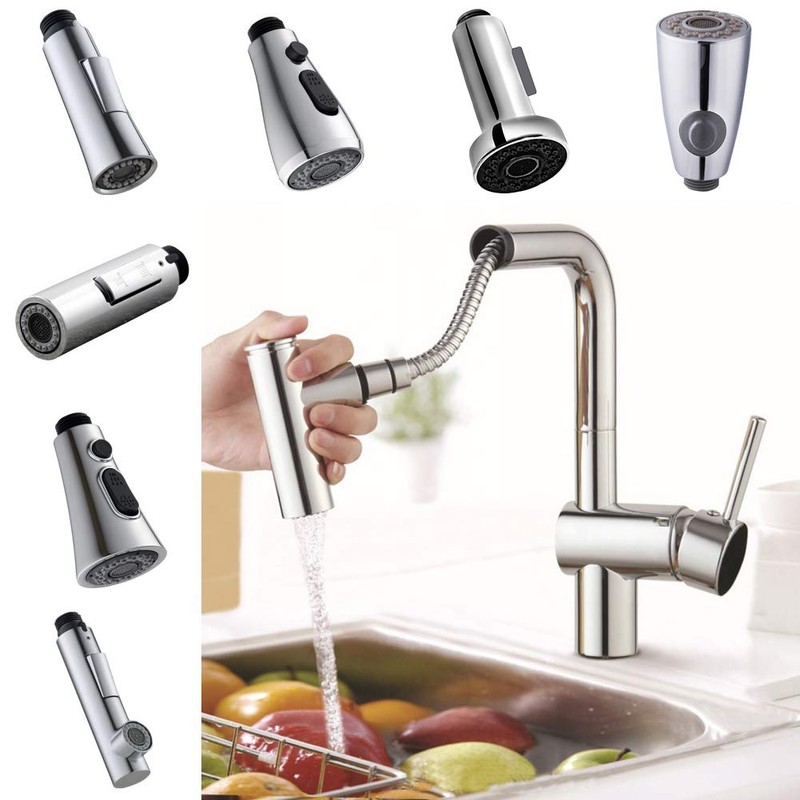 Kitchen Tap Nozzle 2 Function Replacement Kitchen Extendable Mixer Tap