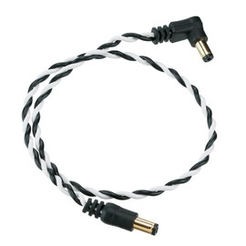 Ibanez DCT16-BWH Twisted Pair Construction DC Cable White & Black 15.7 inches (40 cm)