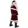 8-Piece Santa Claus Costume Adult Men's Deluxe Red Santa Costume