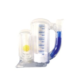 zalati Spirometry Breathing Trainer 5000 ml Breathable Vital Capacity Trainer for Home Office Trainer