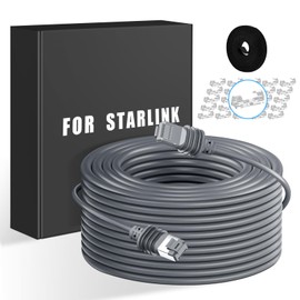 Starjojo Cable, Gen 3 Cable, Replacement Extension Cable Satellite Standard V3 Cable, Waterproof for Standard Generation 3 (100FT/ 30M), Grey