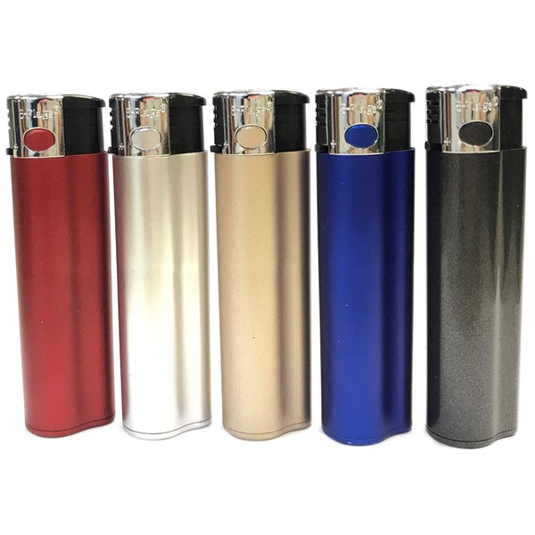 HHB Eclipse Assorted Metallic Refillable Jet Flame Torch Lighter, 3ct, 1886-3