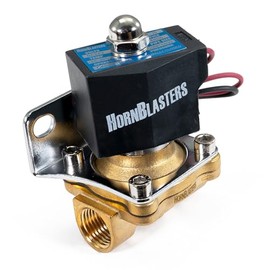 HornBlasters 24-Volt 1/2" High-Flow Electric Air Valve - 1/2" NPT - 217 PSI Max Pressure
