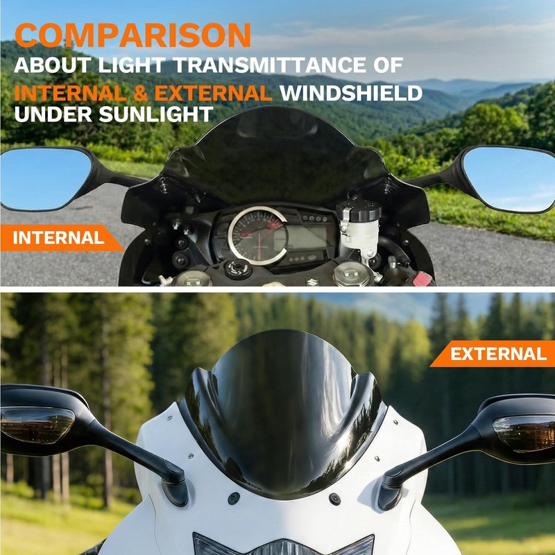PIKPOP Windshield for 2011-2024 2025 GSXR600, GSXR750, K11, Motorcycle Front