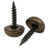 Dsjnf Decorative Brass Screw with Cap (15mm, Bronze) 8pcs