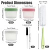 Delphinus 20 Pack Small Food Storage Containers With Twist Top