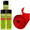 Polymat 12FT x 45" RED Carpet ROLL + 3 CANS