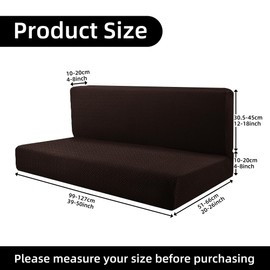 Rv Dinette Cushion Covers,Jacquard Stretchable Camper Cushion Cover,RV Cushion Slipcover,Rv Couch Cover Replacement for RV Camper Car Bench,2 Backrest Covers and 2 Bench Covers (Twill,Coffee)